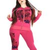 Women's Four Way Stretch Yoga Sets Lion Print Tiger Embroidery EMW18002