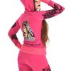 Women's Four Way Stretch Yoga Sets Lion Print Tiger Embroidery EMW18002