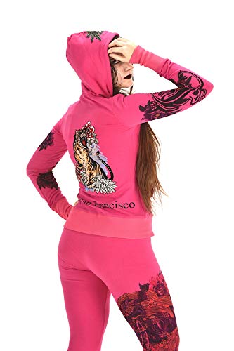 Women's Four Way Stretch Yoga Sets Lion Print Tiger Embroidery EMW18002