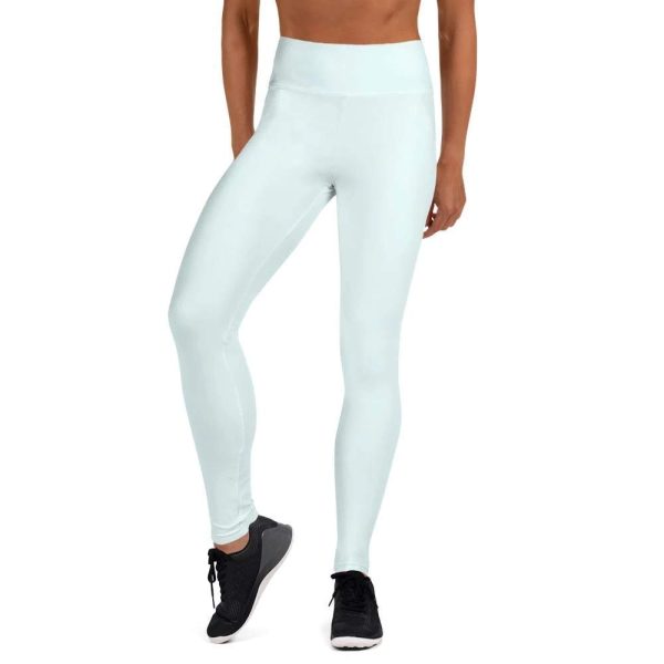 Blue Elastic Yoga Leggings