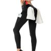 High Waist SportsTwo-piece Female Yoga SuitSet Vest With Bra Nude Tight Pants And Multi Pocket Women's Fitness Suit