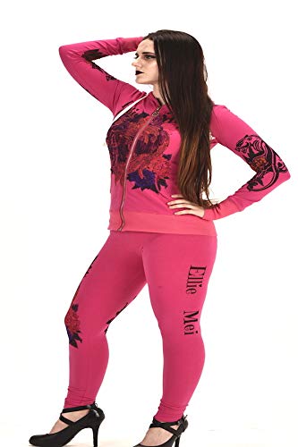 Women's Four Way Stretch Yoga Sets Lion Print Tiger Embroidery EMW18002