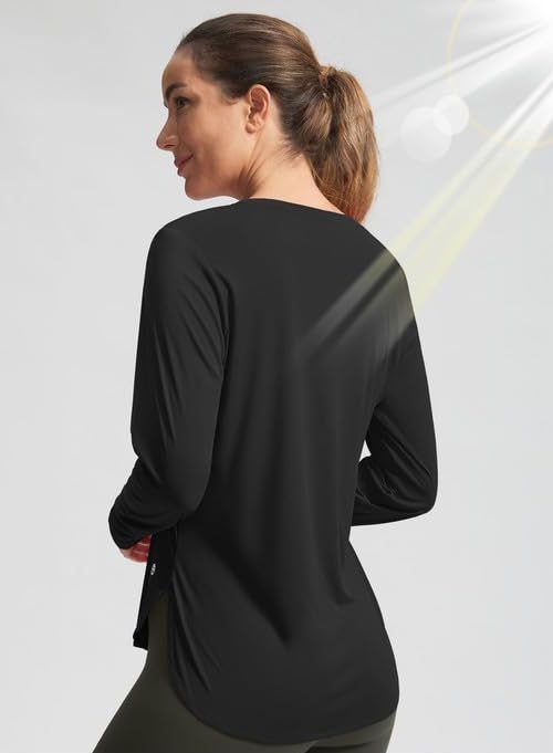 Women's Sun Shirts UPF 50+ Long Sleeve UV Protection Shirt Lightweight Quick Dry Workout Hiking Tops for Women