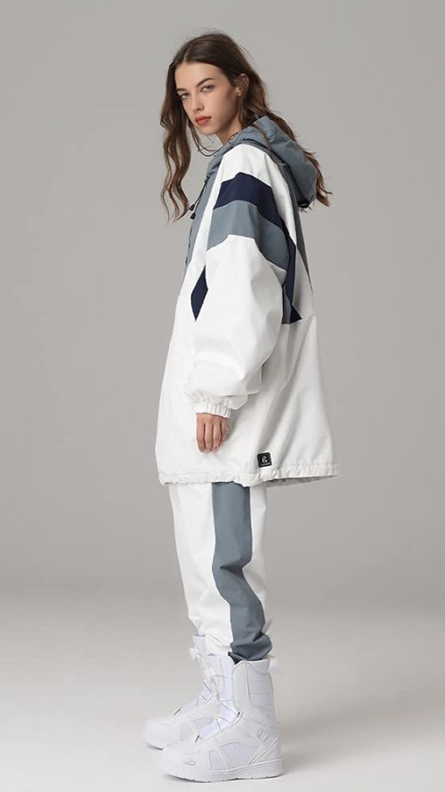 Women Snowboarding Suit Waterproof Windproof Ski Jacket Pants Set Two Piece Snowsuits Ski Suit for Winter Sports