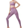 Yoga Sports Suit Ladies Quick Dry Seamless Yoga Spring and Suit Fitness Running Two-Piece(Large)