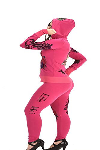 Women's Four Way Stretch Yoga Sets Lion Print Tiger Embroidery EMW18002