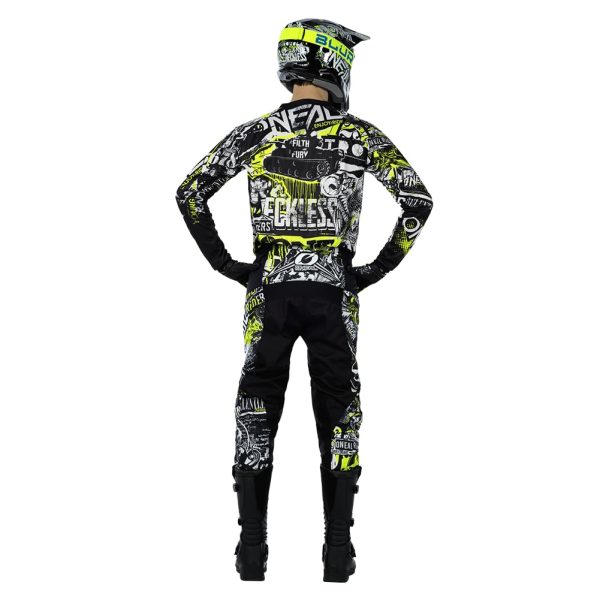 Youth Element Attack Pant Black/Hi-Viz, 5/6
