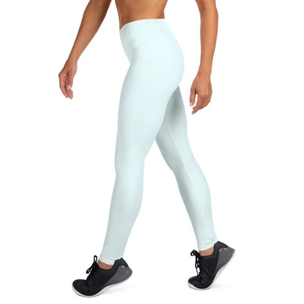 Blue Elastic Yoga Leggings