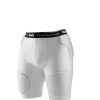 Men's Compression Shorts w/HEX Pads Dual-Density Tights w/Hip, Tailbone, Thigh Padding for w/Cup Pocket, Football
