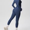 Two Pieces Women's Solid Backless Tracksuit Set Sleeves and Long Pants High-Waisted Tight Yoga Pants Long Sets