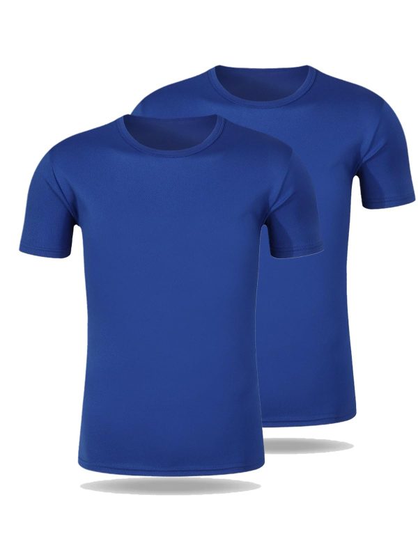 Men Short Sleeve Athletic Tshirt Womens Versatile Basics Essentials Tops Unisex Crewneck Running Shirts Pack of 2