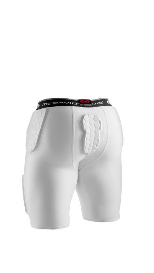 Men's Compression Shorts w/HEX Pads Dual-Density Tights w/Hip, Tailbone, Thigh Padding for w/Cup Pocket, Football