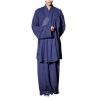 51wDcpLLQEL.jpg Zen Clothing Sets Monk Buddhist Outfit Long Shirt Wide Leg Pants