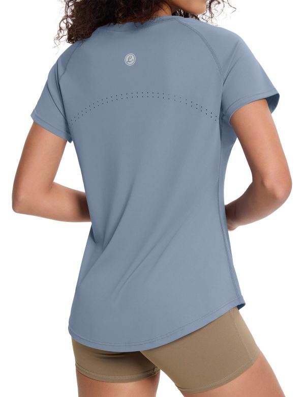 Workout Tops for Women Loose Fit Breathable Activewear Cool Quick Dry Gym Athletic Tee Top