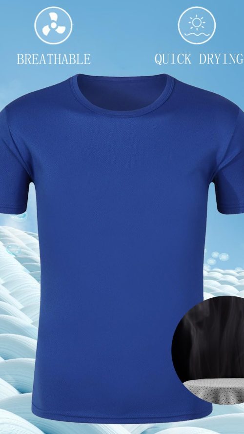 Men Short Sleeve Athletic Tshirt Womens Versatile Basics Essentials Tops Unisex Crewneck Running Shirts Pack of 2