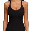 Womens Workout Tank Tops V Neck Racerback Going Out Crop 2025 Trendy Top Summer Sleeveless Ribbed Camisole