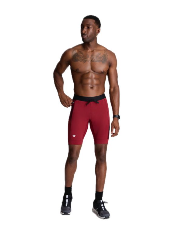 Sprint Half Tight Compression Shorts with Phone Pocket for Men