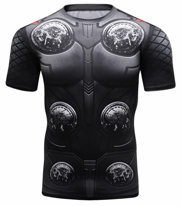 Men's Compression Base Layer Tops Short Sleeve Outdoor Athletic Shirts Running T Shirts