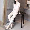 2021 Casual Fashion Sports Running Sweatshirt Pants Two-piece Suit Women