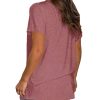 Womens Loose Fit Tshirts Short Sleeve Summer Tops Casual Workout Yoga Tunic T Shirts Tops