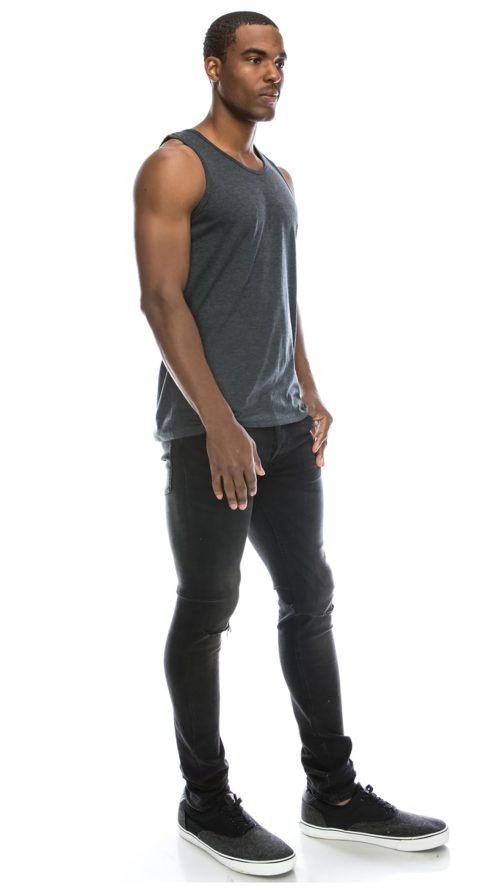 Mens Hipster Hip Hop Basic Tank Top Soft Premium Cotton Jersey Shirts, Small - 3XL Available