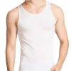 Men's Silk Tank Tops Sleeveless Pure Silk Undershirt Super Absorbent and Breathable Classic A Shirts
