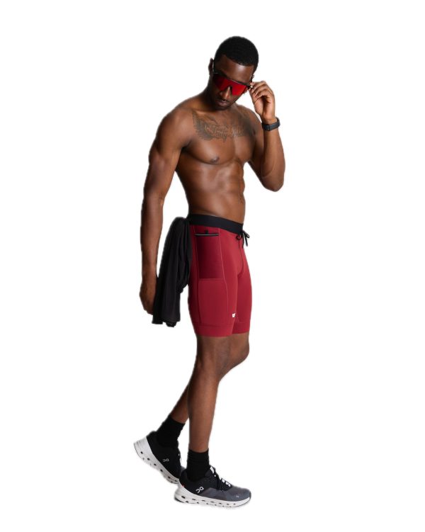 Sprint Half Tight Compression Shorts with Phone Pocket for Men