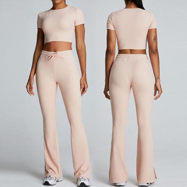 Seamless Fitness 2pcs Sports Set Women Gym Tracksuit Women Running Workout Set Female Sportswear Yoga Suit