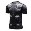 Men's Compression Base Layer Tops Short Sleeve Outdoor Athletic Shirts Running T Shirts