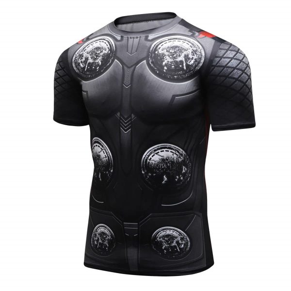 Men's Compression Base Layer Tops Short Sleeve Outdoor Athletic Shirts Running T Shirts