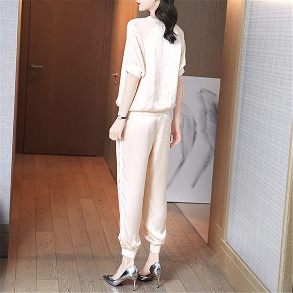 2021 Casual Fashion Sports Running Sweatshirt Pants Two-piece Suit Women