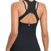 Workout Tank Tops with Built in Bras for Women,Compression Shirt Strappy Back Athletic Yoga Tops