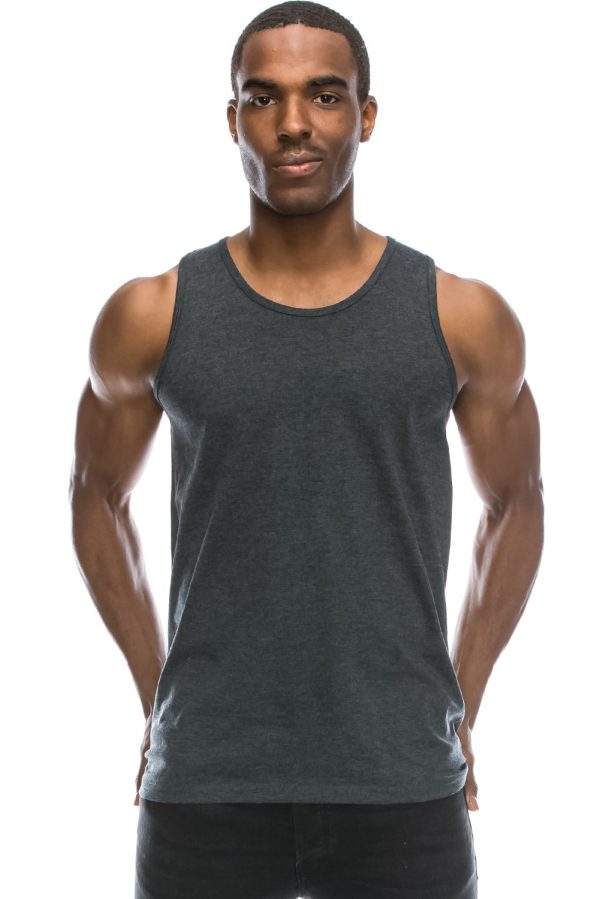 Mens Hipster Hip Hop Basic Tank Top Soft Premium Cotton Jersey Shirts, Small - 3XL Available