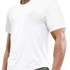 Men's Workout T Shirts Dry Fit Short Sleeve Athletic Gym Running Lightweight Performance Tee Tops, Polyester, UPF 50+
