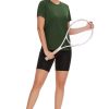 6 Pack Workout Tops for Women Short Sleeve UPF Sun Protection Athletic T Shirts Quick Dry Tennis Yoga Running Crew Neck Tee