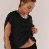 Women Short Sleeve Workout Shirts Open Back Tops Casual Yoga Y2k Athletic Gym Slouchy Crop Running Tees