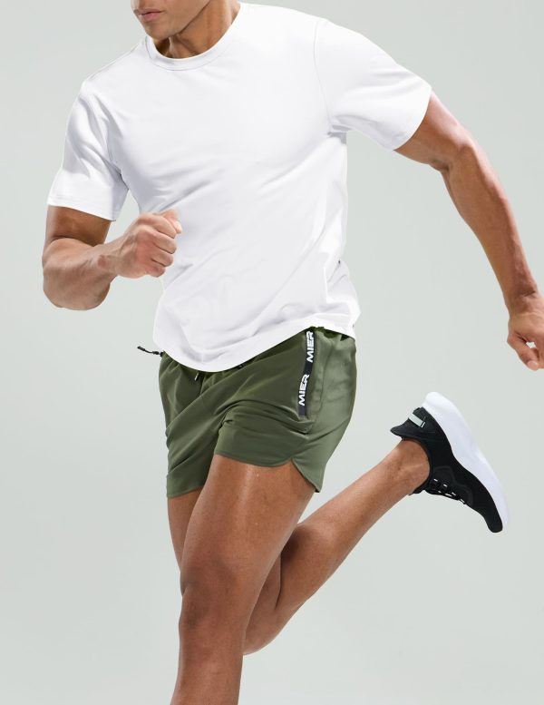 Men's Workout T Shirts Dry Fit Short Sleeve Athletic Gym Running Lightweight Performance Tee Tops, Polyester, UPF 50+