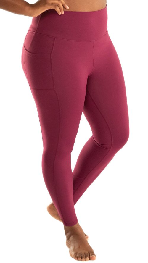 Leakproof Womens Leggings: Leggings with Pockets Designed with Built-in Bladder Leakage Pads for Women (25" Inseam)