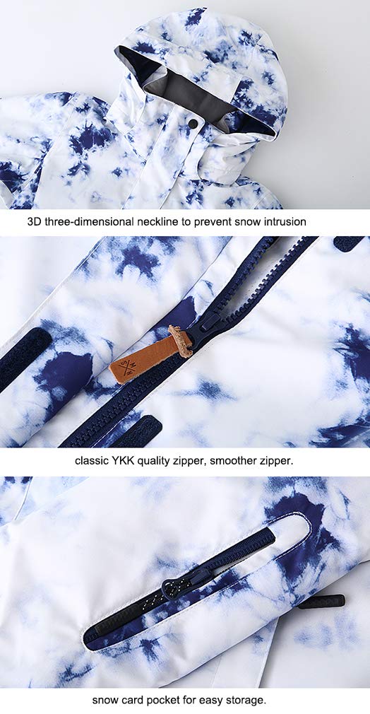 Ski jacket Snowboard Jacket Womens High Windproof Colorful Snow Jacket Pants Set