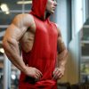 Men's 2 Pack Workout Hooded Tank Tops Bodybuilding Muscle Cut Off T Shirt Sleeveless Gym Hoodies