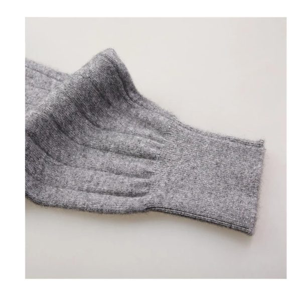 Men Knitted Cashmere Blending Pants Double Layer Thickening High Elastic Warmth Wool Leggings