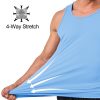 Men's UPF 50+ Tank Top Sleeveless Workout Swim Shirts Quick Dry Muscle Shirt for Bodybuilding Gym Beach