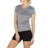 Workout Shirts Yoga Tops Activewear V-Neck T-Shirts for Women Running Fitness Sports Short Sleeve Tees