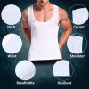Mens Slimming Body Shaper Vest Chest Compression Shirt Abs Abdomen Slim Tank Top Undershirt