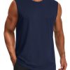 Men's Tank Top UPF 50+ Cotton Sleeveless Shirt Lightweight Casual Gym Workout Shirts Cooling Muscle Tee Shirt