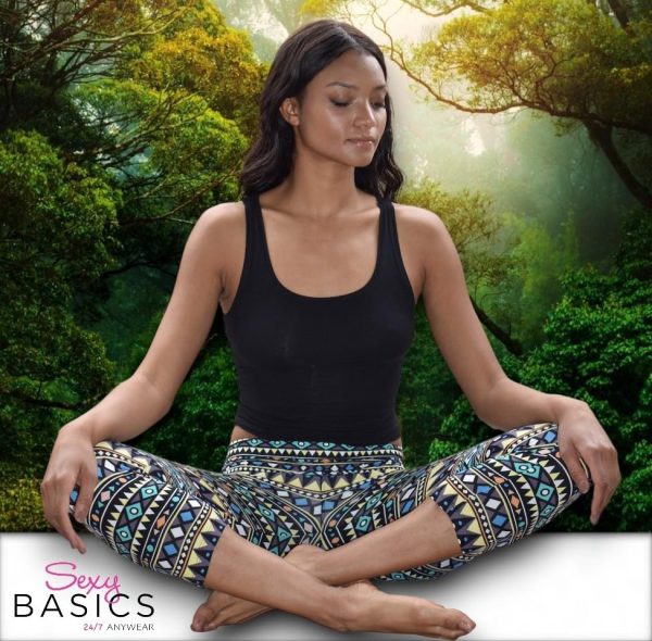 Womens' Capri Length Skinny Pant Leggings | Ultra Soft Active Stretch Pants | Multi Packs & Colors