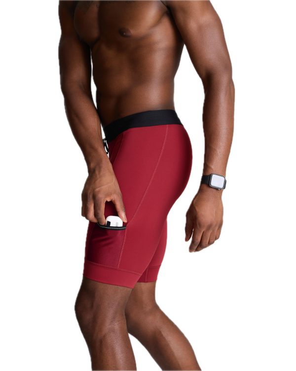 Sprint Half Tight Compression Shorts with Phone Pocket for Men