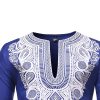 African Men's Formal Clothes Gold Print Dashiki Shirt and Pants 2 Piece Attire Traditional Long Sleeve Outfits Tracksuit