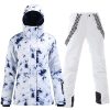 Ski jacket Snowboard Jacket Womens High Windproof Colorful Snow Jacket Pants Set