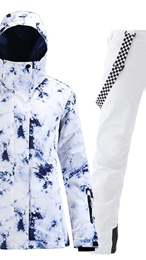 Ski jacket Snowboard Jacket Womens High Windproof Colorful Snow Jacket Pants Set